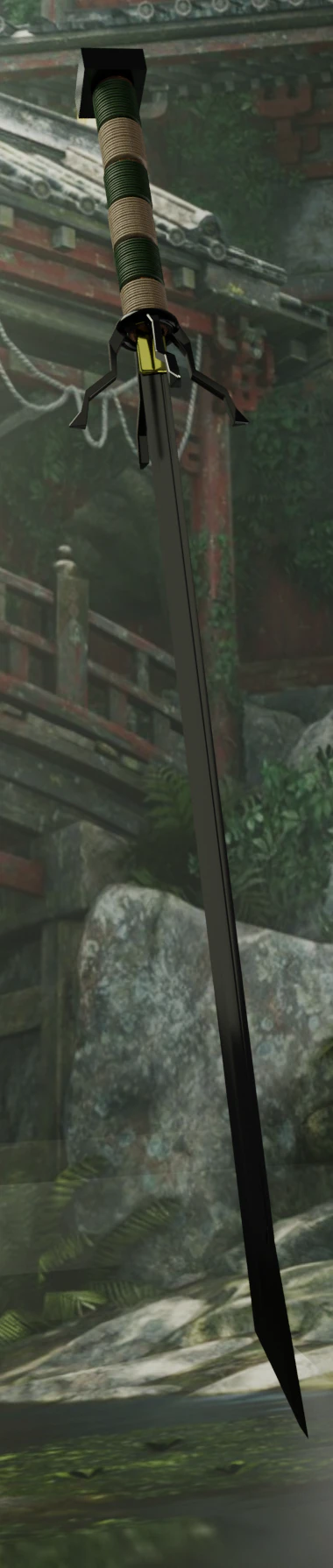 swordcatana 3D Model .c4d .max .obj .3ds .fbx .stl .blend 