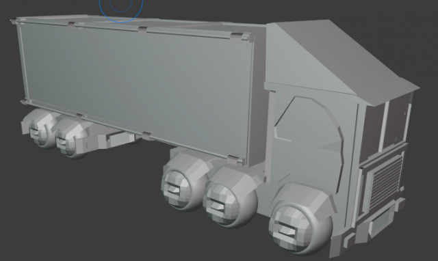 unusual truck 3D 模型 .c4d .max .obj .3ds .fbx .stl .blend 