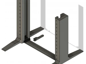 164 Ascenseur de voitures-Pont lvateur Modèles 3D en vedette