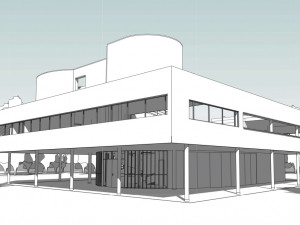 villa savoye le corbusier revit Model 3D