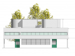 villa savoye le corbusier revit Model 3D