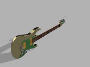 Nissom lm-01 Eletric guitar 3D-Modell