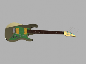 Nissom lm-01 Eletric guitar 3D Модель