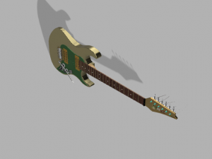 Nissom lm-01 Eletric guitar 3D Модель