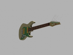 Nissom lm-01 Eletric guitar 3D Модель