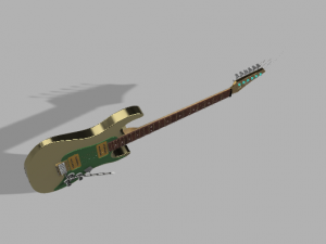 Nissom lm-01 Eletric guitar 3D Модель