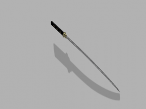 katana sword Model 3D