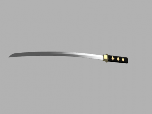 katana sword Model 3D