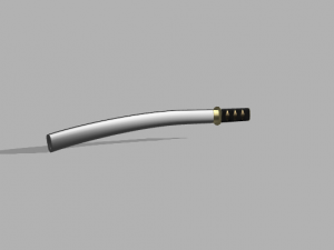 katana sword Model 3D