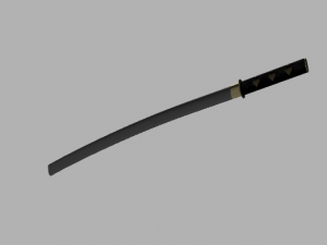 katana sword Model 3D