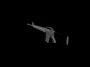 m16a1 Modello 3D