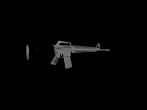 m16 a1 Model 3D