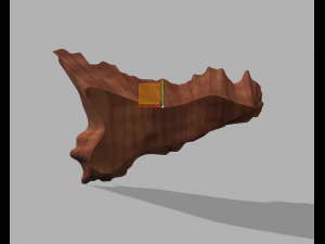 Tigela de comida em formato de Sic&iacute;lia Modelo 3D