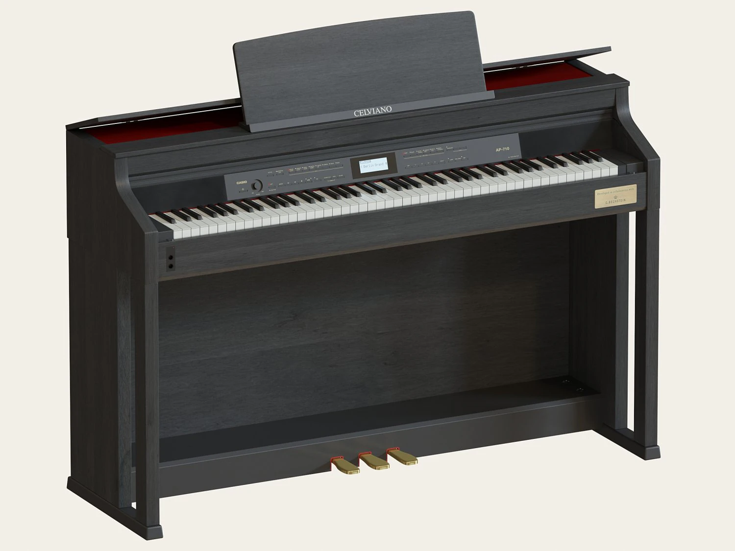 pianoforte digitale casio celviano ap-710 Modello 3D .c4d .max .obj .3ds .fbx .stl .blend