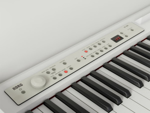digital piano korg lp-380 3D मॉडल