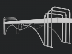 bench low-poly 3D 模型