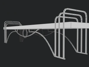 bench low-poly 3D Model