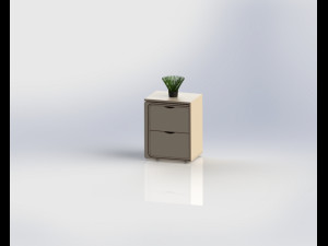 bed side drawer table 3Dプリントモデル