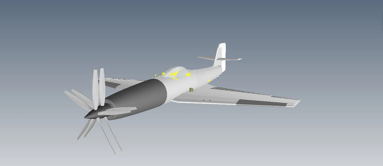 airplanefighterdieangel 3D Model .c4d .max .obj .3ds .fbx .stl .blend 
