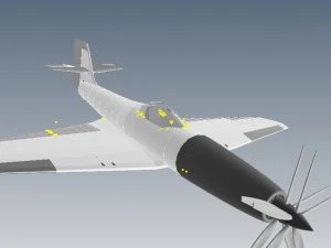 airplanefighterdieangel 3D Model