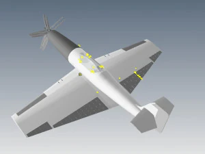 airplanefighterdieangel 3D Model