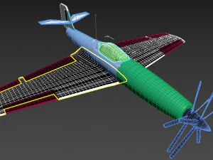 airplanefighterdieangel 3D Model