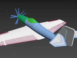 airplanefighterdieangel 3D Model