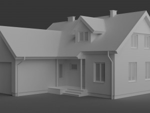 house 001 Modèle 3D