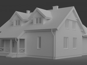 house 001 Modèle 3D