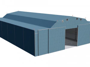 airport hangar 3D Model