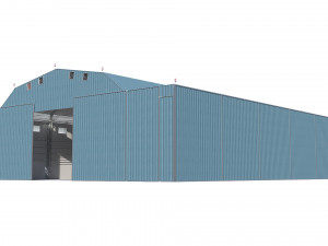 airport hangar Modèle 3D