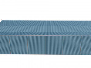 airport hangar Modèle 3D