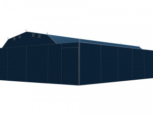 airport hangar Modèle 3D