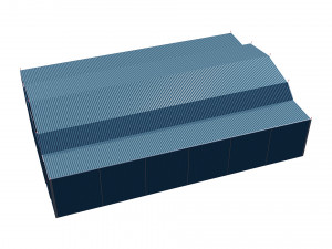 airport hangar Modèle 3D