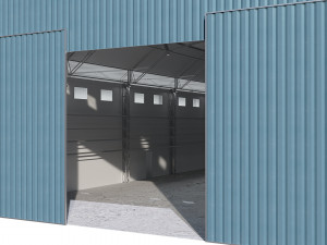 airport hangar Modèle 3D