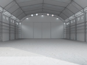 airport hangar Modèle 3D