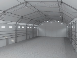 airport hangar Modèle 3D