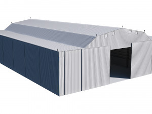 airport hangar Modèle 3D