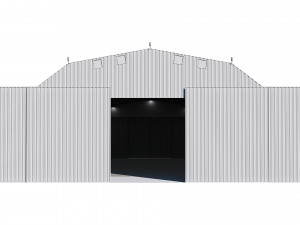 airport hangar Modèle 3D