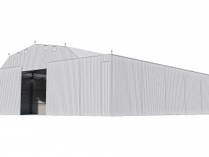 airport hangar Modèle 3D