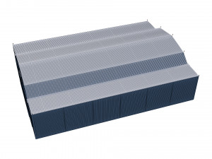 airport hangar Modèle 3D