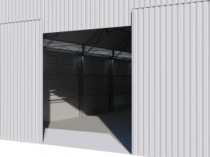 airport hangar Modèle 3D