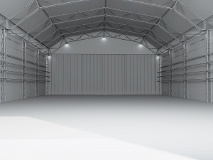 airport hangar Modèle 3D