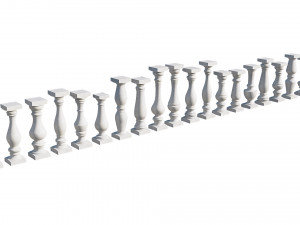 stone balusters 3D Model