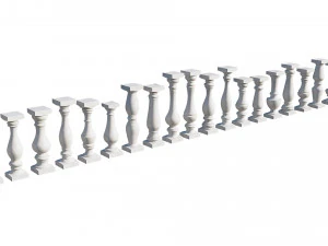 stone balusters 3D Model