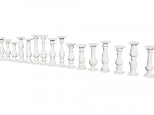 stone balusters 3D Model