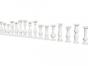 stone balusters 3D Model