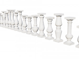 stone balusters 3D Model