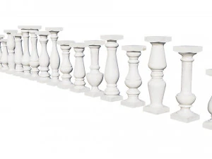 stone balusters 3D Model