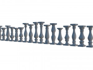 stone balusters 3D Model